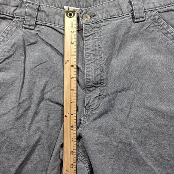 Carhartt Pants Mens 36x30 Gray Carpenter Utility Workwear Straight Leg Twill - Picture 6 of 8